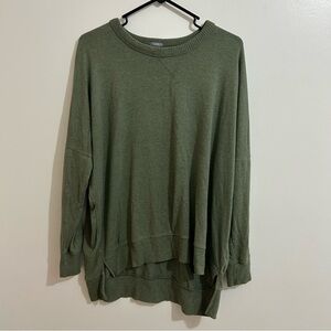 Women’s Aerie Like Candy Fuzzy Sweater Green Size Medium